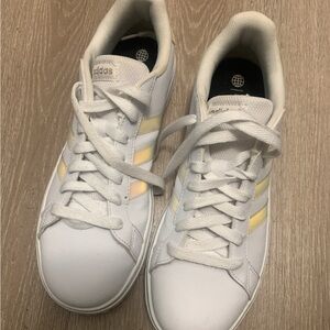 adidas White iridescent  Athletic Shoes